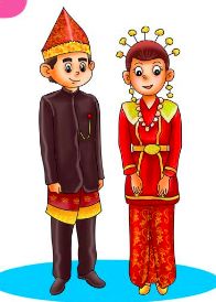 Baju adat pria Bengkulu.