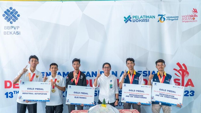 Balai Pelatihan Bekasi Borong Medali di Ajang The 13th WorldSkills ASEAN