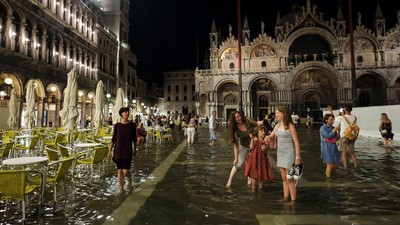 Banjir Lagi, Kota Indah Venesia Terancam Masuk Daftar Hitam UNESCO