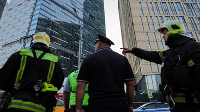 Drone Ukraina Kembali Hantam Gedung Perkantoran di Moskow