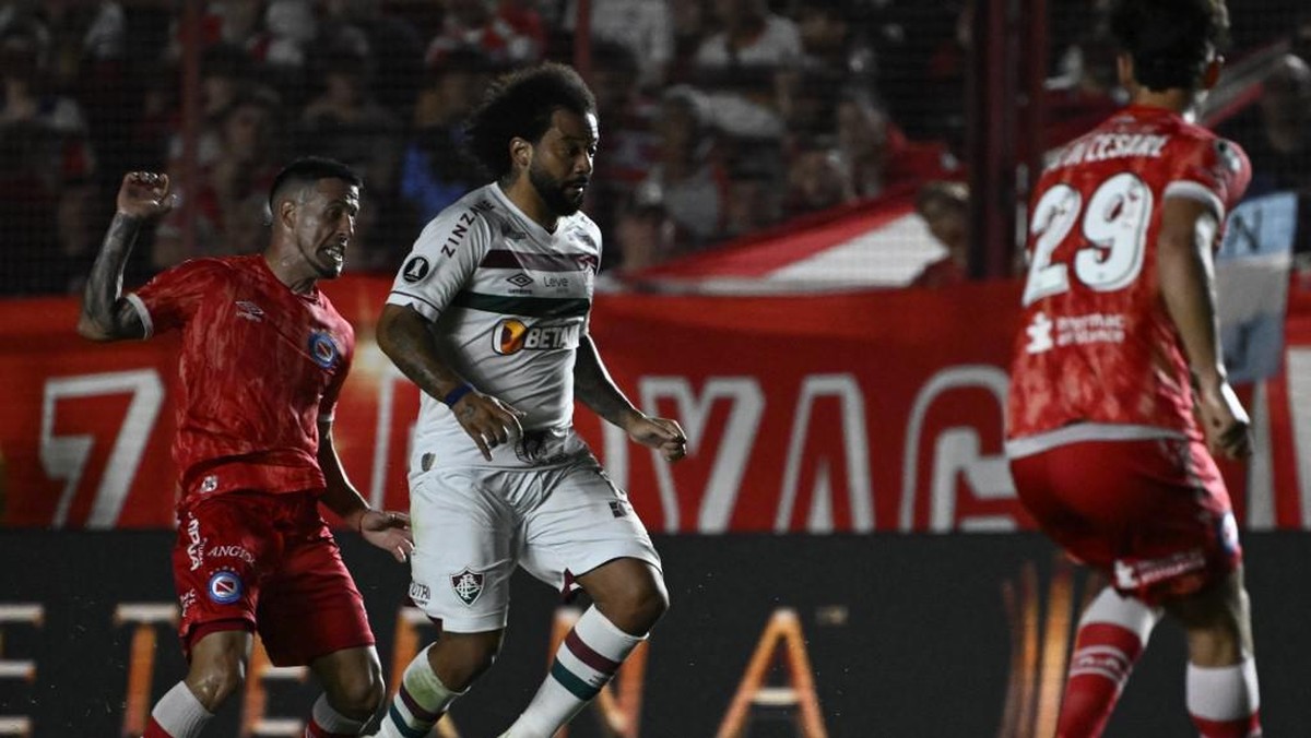 Marcelo di laga Argentinos Juniors vs Fluminense. (Foto: AFP/LUIS ROBAYO)