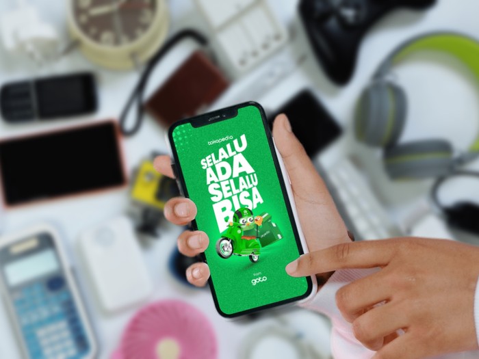 Ilustrasi aplikasi Tokopedia