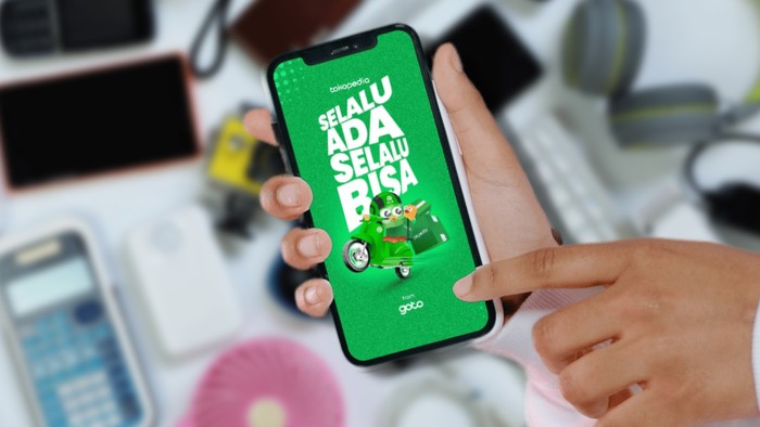 Ilustrasi aplikasi Tokopedia