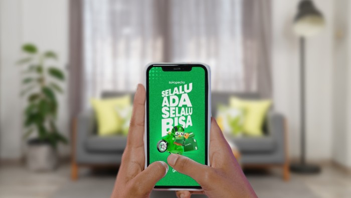 Ilustrasi aplikasi Tokopedia