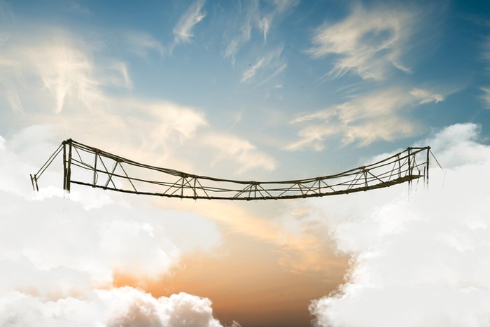 Ilustrasi jembatan Shirathal mustaqim