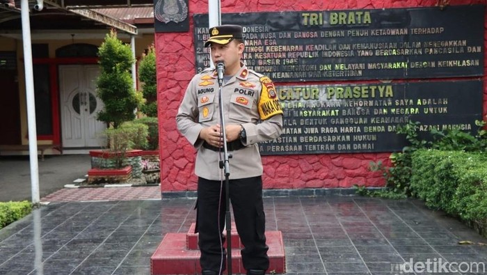 Mantan Wakapolres Binjai, Kompol Agung Basuni.