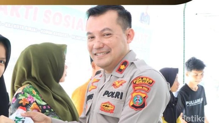 Mantan Wakapolres Binjai, Kompol Agung Basuni.
