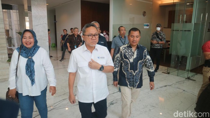 Menteri Perdagangan Zulkifli Hasan di Kudus, Rabu (2/8/2023)