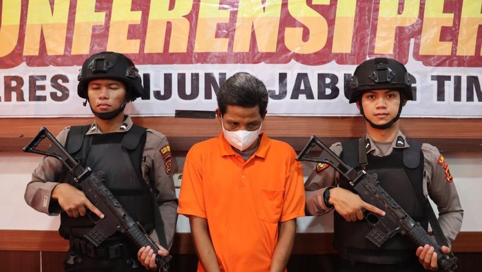 Pelaku perampokan IRT di Tanjabtim, Jambi ditangkap. (Dok. Humas Polres Tanjabtim)