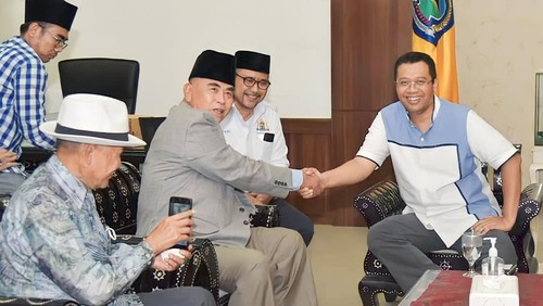 Pertemuan Gubernur NTB Zulkieflimansyah dengan Panji Gumilang setahun lalu.