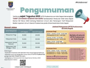 Tarif Puskesmas di Depok Naik dari Rp 2.000 ke Rp 10.000 Berlaku 7 Agustus