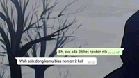 Cieee yang bisa nonton bioskop 2 kali sendirian (Foto: via lucu.me)