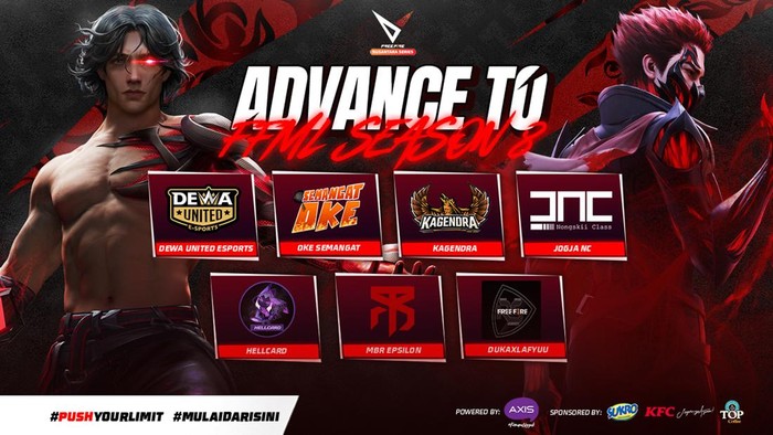 Kompetisi Free Fire Nusantara Series Main Stage (FFNS) resmi berakhir. Ada tujuh tim yang melaju ke Free Fire Master League (FFML) Season 8.