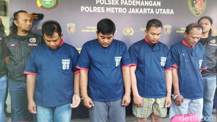 Empat orang eks sekuriti Ancol menganiaya pria hingga tewas yang dicurigai maling.