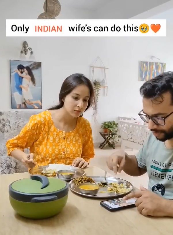 Istri India Ini Relakan Makanan Untuk Suami Malah Dikritik Netizen