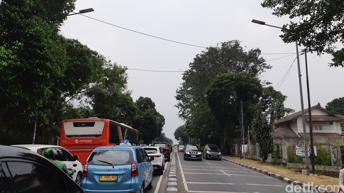 Jl Antasari, Cilandak, Jakel, lokasi kecelakaan Sultan Rifat Alfatih, 5 Januari 2023 silam. Foto ini adalah kondisi 2 Agustus 2023. (Danu Damarjati/detikcom)