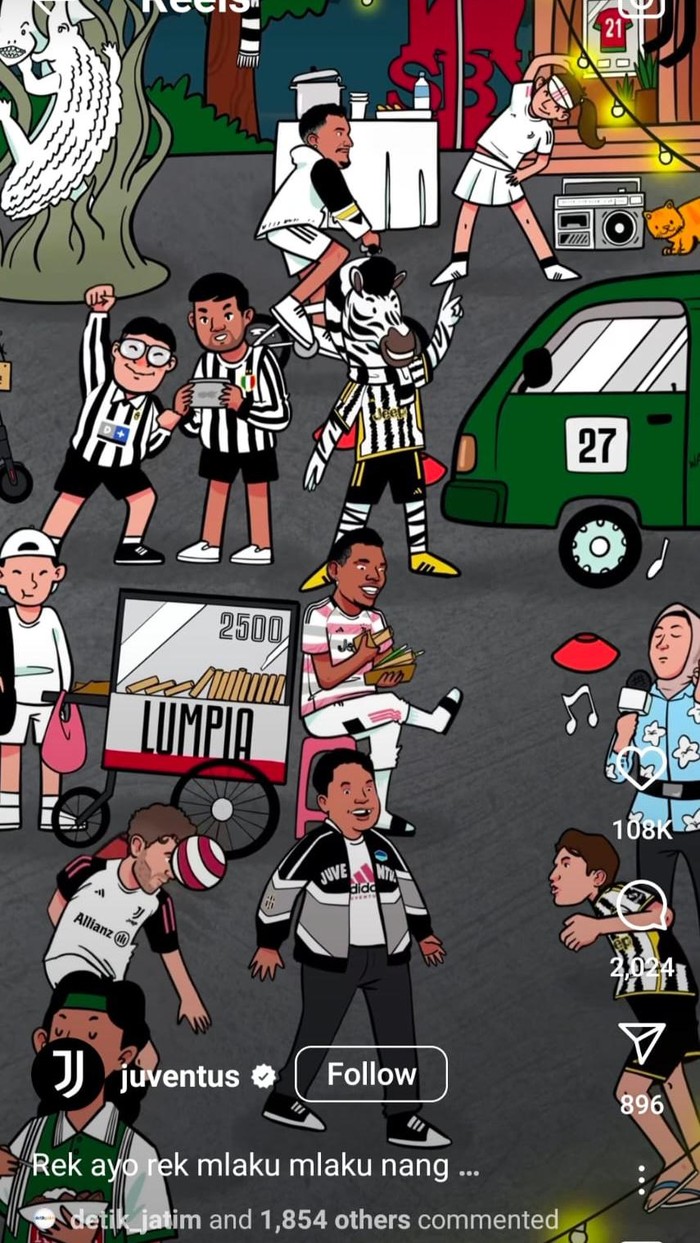 Juventus mlaku-mlaku nang Tunjungan