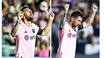 Tiga kali main bersama Inter Miami, Messi sangat berperan membukukan 3 kemenangan. Foto: Twitter