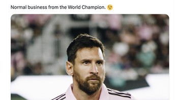 Rekor buruk Inter Miami langsung berbalik begitu Messi bermain. Foto: Twitter