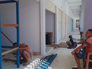 Pedagang Mulai Tata Kios Jelang Peresmian Pasar Gedhe Klaten