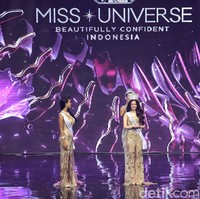 Nama Fabienne diumumkan di panggung Grand Final Miss Universe Indonesia 2023 di Beach City International Stadium (BCIS), Ancol, pada Kamis (3/8/2023) malam. Ia berhasil menyisihkan 29 wanita dari seluruh Indonesia. (Foto: Pradita Utama/detikcom)