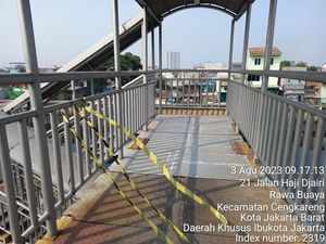 JPO di Daan Mogot yang Bolong gegara Pelat Besinya Dicuri Sudah Ditutup