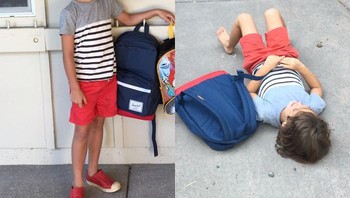 Hari pertama sekolah yang sulit sepertinya. Foto: Boredpanda