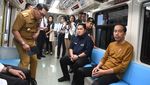 Potret Jokowi Naik LRT Jabodebek Didampingi Erick Thohir-Ridwan Kamil