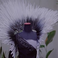 Bubah Alfian, makeup artist yang juga desainer kostum mengkreasikan sekitar 70 busana bersama timnya untuk ditampilkan di JFC. Sebagian besar material yang digunakan merupakan daur ulang. Foto: Instagram/@prillylatuconsina