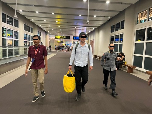 Rudenim Denpasar mendeportasi Bobby melalui Bandara Internasional I Gusti Ngurah Rai Bali pada 31 Juli 2023 dengan tujuan akhir Hamburg International Airport, Kamis (3/8/2022). (IST)