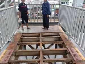 Polisi Selidiki Pelat Besi JPO Sahabat Daan Mogot yang Hilang Dicuri