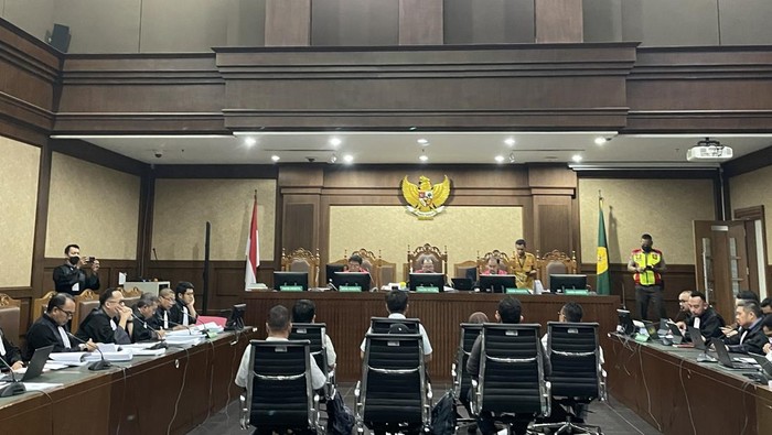 Sidang Johnny G Plate (Silvia-detikcom)
