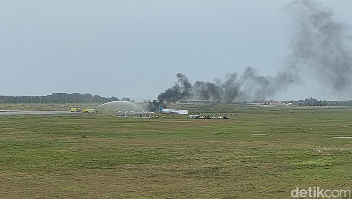 Simulasi bencana di Bandara YIA Kulon Progo, Kamis (3/8/2023)