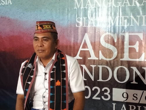 Bupati Manggarai Barat Edistasius Endi beberapa waktu lalu. (Ambrosius Ardin)