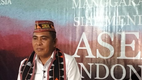 Bupati Manggarai Barat Edistasius Endi beberapa waktu lalu. (Ambrosius Ardin)