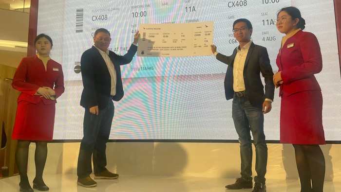 Cathay Pacific Travel Fair 2023 Kembali Digelar PT Bank CIMB Niaga Tbk (CIMB Niaga) dan Cathay Pacific Airways Limited gelar Cathay Pacific Travel Fair 2023. Pameran ini untuk memudahkan rencana wisata warga.