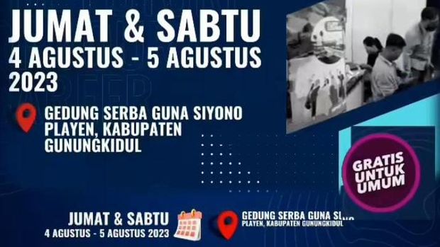 Job fair di Gunungkidul, Jumat-Sabtu (4-5/8/2023).
