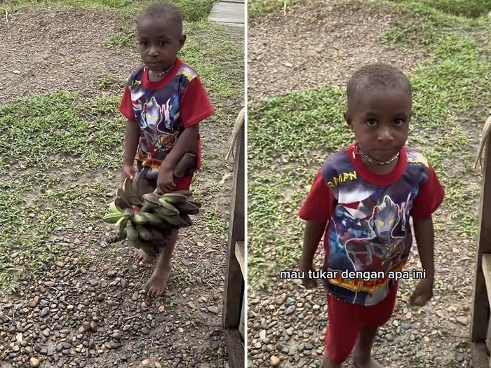 Kisah anak di Papua yang membuat kagum warganet di TikTok menerapkan sistem barter, mendadak viral di media sosial.