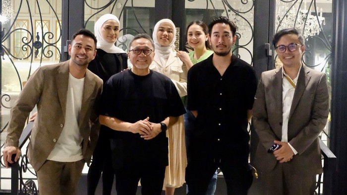 Momen pertemuan Zulhas dan Raffi Ahmad