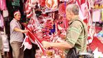 Pasar Mester Jatinegara Bernuansa Merah Putih Jelang HUT RI