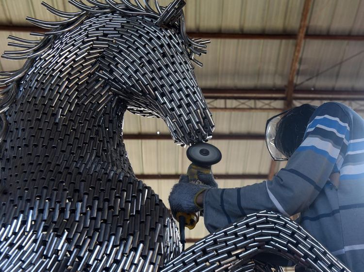 Top! Patung Timboel Keramik Kasongan Tembus Pasar Internasional