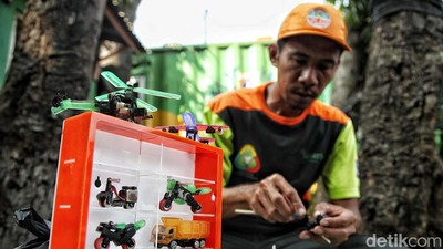 Wow! Bekas Korek Api Disulap Jadi Mainan