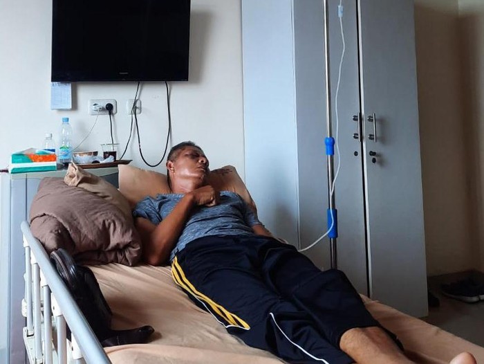 Zaharman menjalani perawatan di RS AR Bunda, Lubuklinggau, Bengkulu. (Foto: Istimewa)