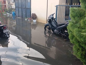 Asrama Polisi di Medan Direndam Banjir gegara Hujan Deras dan Drainase Sempit