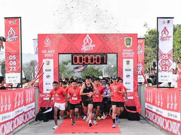 Ribuan Pelari Ramaikan Jombor Run 2023 di Klaten