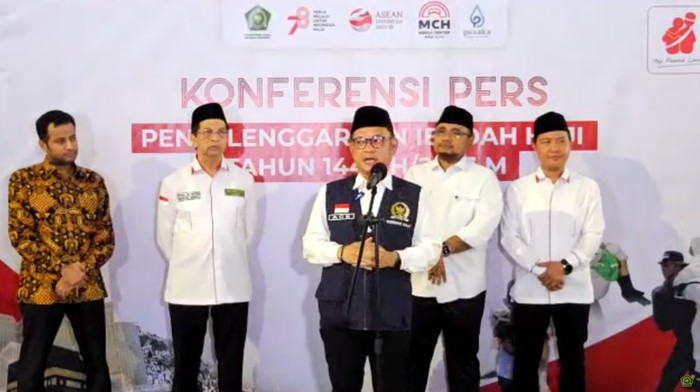 Kang Ace dalam konferensi pers closing statement operasional haji 2023 (tangkapan layar YouTube Kemenag RI)