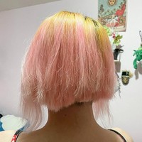 Ini kondisi rambut klien satu minggu setelah potong dan cat rambut di salon. Foto: Dok. Reddit