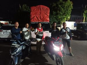 Polisi Tangkap 5 Orang Saat Bawa Motor Curian yang Ditutupi Kasur ke Lampung
