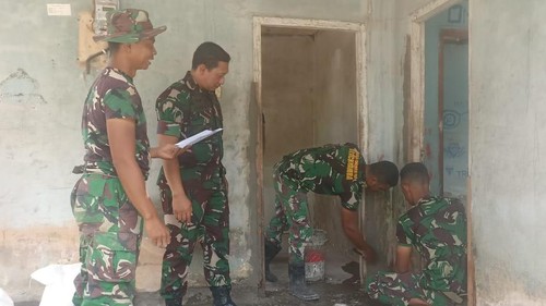 Sidak progres TMMD Kodim Badung di Abiansemal, Sabtu (5/8/2023).