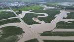 Foto Udara Banjir yang Menerjang China